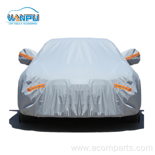 Custom Waterproof UV Protection reflective stripe Car Cover